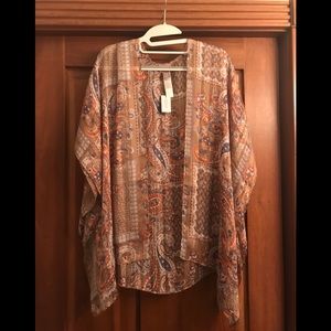 Beautiful Chico’s Ruana. New with tags.